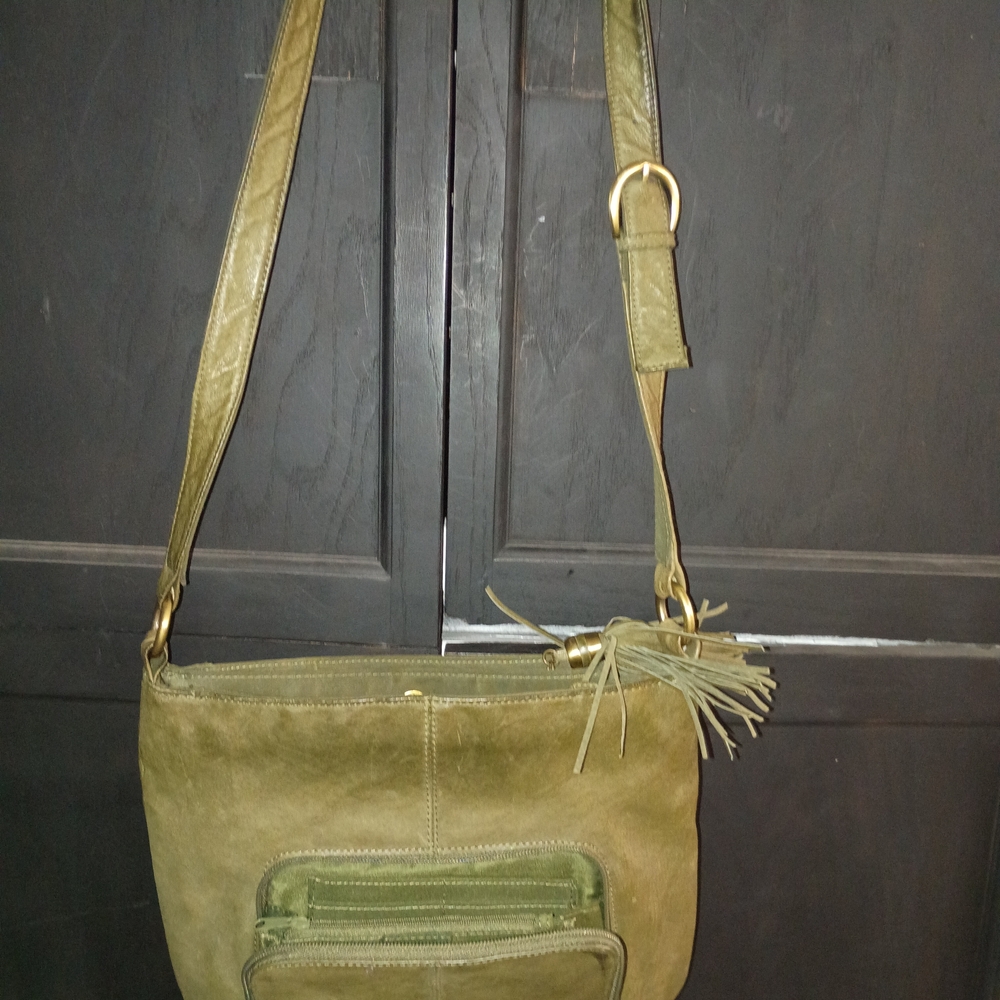 Cabin Creek Olive Green Crossbody Bag